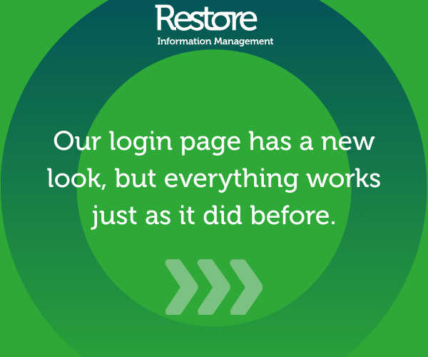 Our login page has a new look, but everything works just as it did before.